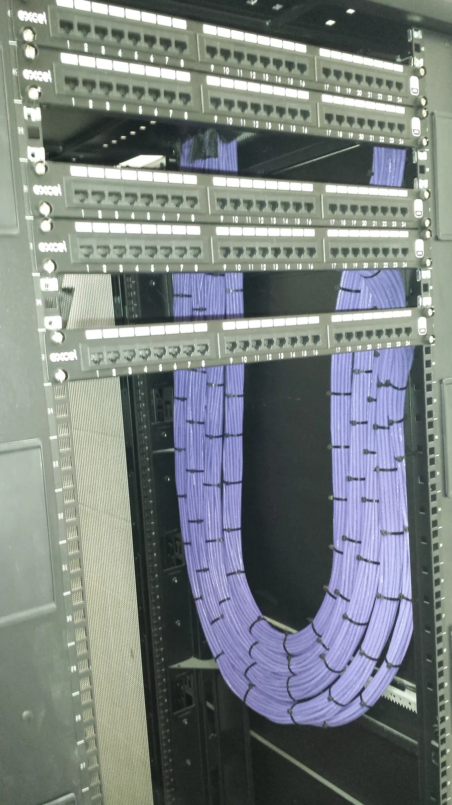 First-fix data cabling during an office programme