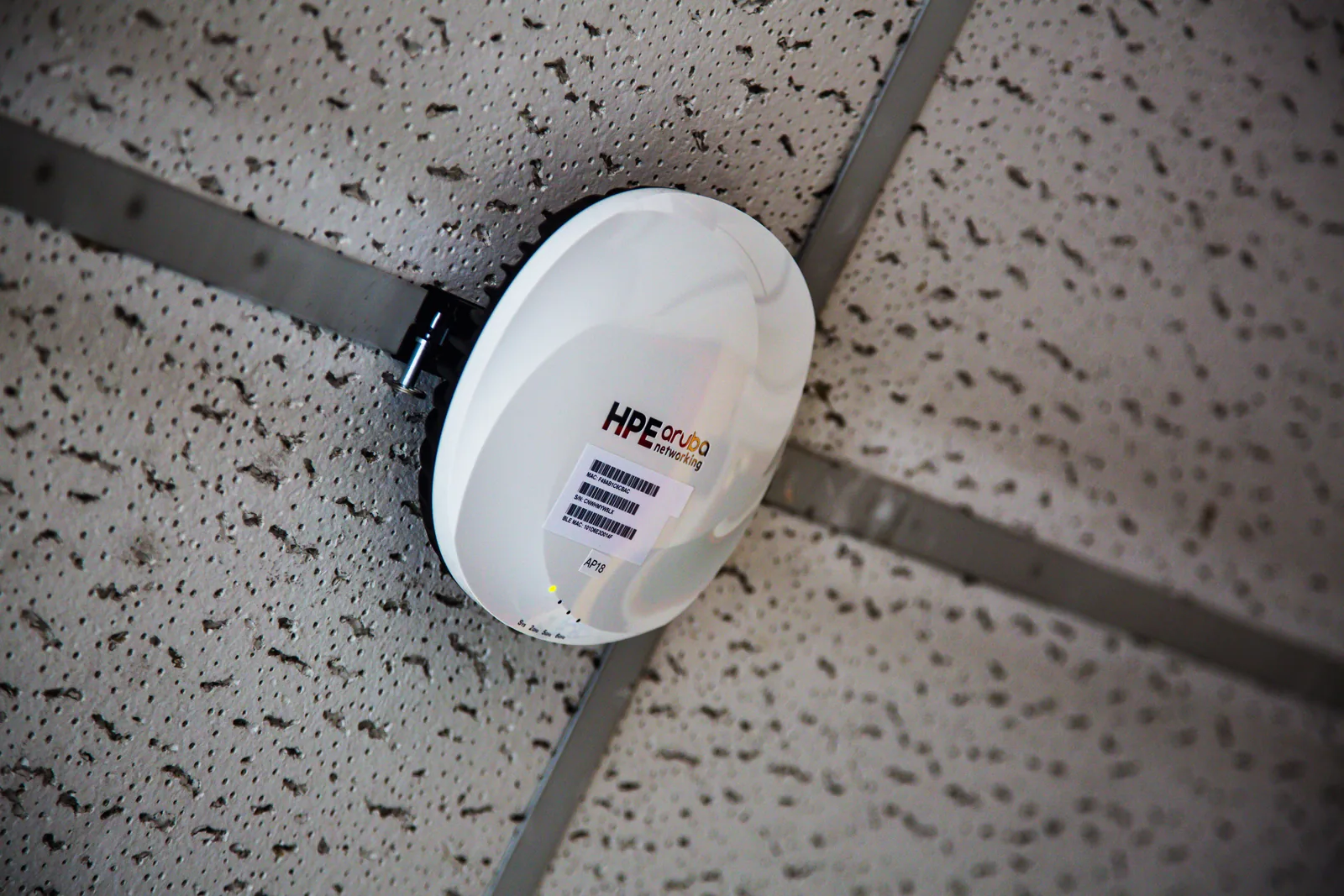 Wireless access point installed at the designed position